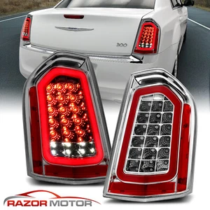 For 2011-2014 Chrysler 300 Sedan Chrome Full LED w/ Sequential Signal TailLight - Picture 1 of 12