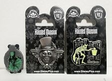 3 Haunted Mansion Hatbox Ghost Disney Trading Pin Lot