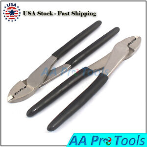 2 AA PRO 8" CRIMPING PLIERS WIRE TERMINAL TOOL CONNECTOR BUTT CRIMPER