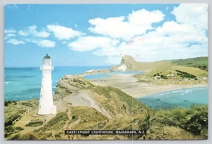 CARTOLINA CASTELLOPOINT LIGHT HOUSE WAIRAPA NUOVA ZELANDA NUOVA ZELANDA (1061) - Foto 1 di 2