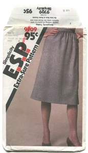 Simplicity 9709 Misses' Slim Fit Rock GR. 10-14 UNGESCHNITTEN 1980 - Bild 1 von 3