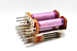 Vintage Fernmelde-Relais mit 2 Spulen v. Siemens & Halske Typ T Bv 7833/253, NOS - Picture 1 of 11