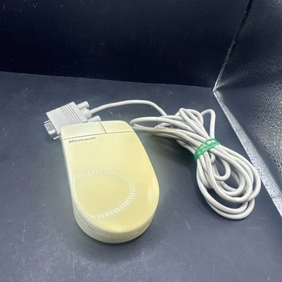 Microsoft 2 Button Serial Mouse, DB9/DE9 RS232 Connector LR 87483 - Image 1 of 4