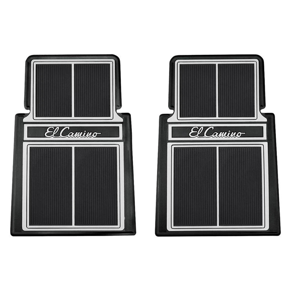 For Chevy El Camino 64-87 RESTOPARTS 1st Row Gray Floor Mats w "El Camino" Logo Foto 1 de 1