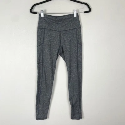 Aerie Chill. Play. Leggings Move Gris Jaspeado Cintura Alta Bolsillo M Foto 1 de 4