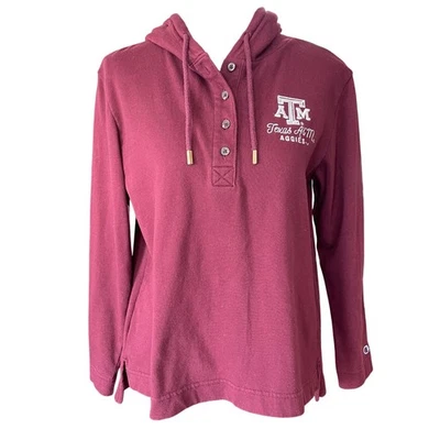 Champion Texas A&M Aggies Sudadera con Capucha Mujer M Granate Manga Larga Pullover Colegial Foto 1 de 4