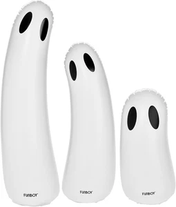 Standing Ghost Halloween Décor (3 Pack) – Freestanding Indoor/Outdoor Spooky Dec - Picture 1 of 8