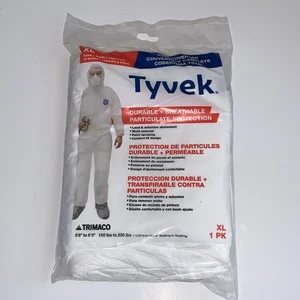 TRIMACO Tyvek Full Coverage Suit XL Hood & Boots 150 to 230 Lbs Brandneu - Bild 1 von 2