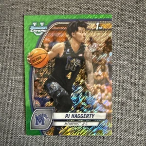 2025 Bowman U Chrome Basketball 1st Green Shimmer PJ Haggerty #59 - Imagen 1 de 2