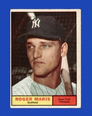1961 Topps Set-Break #2 Roger Maris en muy buen estado-en muy buen estado (arruga) *GMCARDS* Foto 1 de 2
