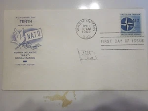US COVER 1959 N.A.T.O. FDC SCOTT 1129 HOUSE OF FARNAM CACHET - Picture 1 of 3