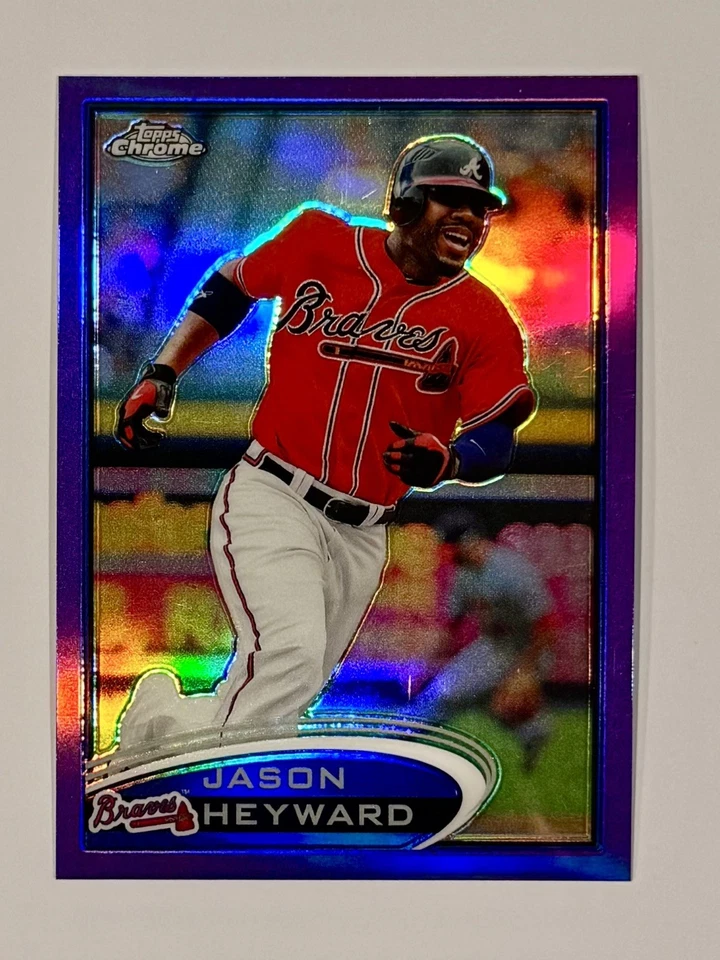 Jason Heyward 2012 Topps Chrome Baseball Purple Refractor  #12  - Image 1 of 1