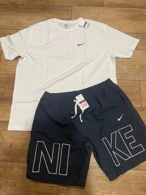 mens nike sweatsuit tracksuit or tshirt and short set - Image 1 of 4