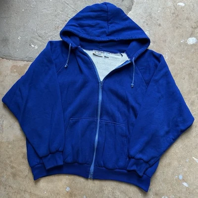 Sudadera con capucha tejida gofre cremallera completa forrada térmicamente MacGregor vintage años 80 calce cuadrado talla XL Foto 1 de 4