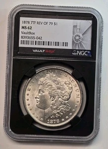 1878 7TF Reverse of 79 Morgan Vaultbox NGC MS62 - Picture 1 of 4