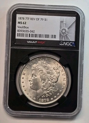 1878 7TF Reverse of 79 Morgan Vaultbox NGC MS62 - Image 1 of 4
