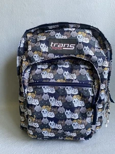Mochila Trans by JanSport 17" Supermax Catty Crowd Azul Marino Moonshine Trabajo Escolar - Imagen 1 de 5