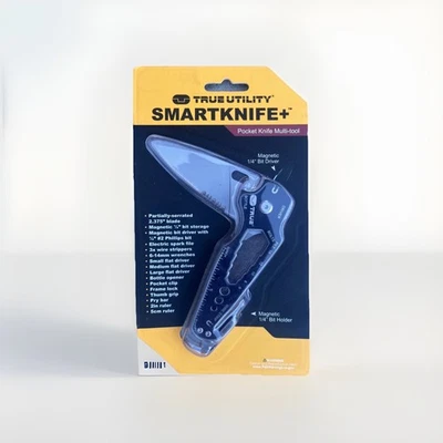True Utility Smartknife + Stainless Steel Pocket Knife Multi Tool