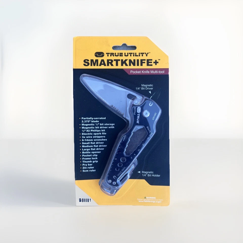 True Utility Smartknife + Stainless Steel Pocket Knife Multi Tool - Image 1 of 2