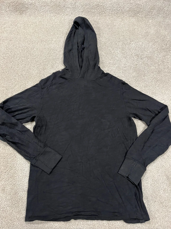 Sudadera con Capucha Rag Bone Para Hombres Extra Pequeña Negra Pullover Informal Algodón Defecto Foto 1 de 4