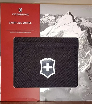 Bolso de lona Victorinox negro para llevar todo. Ideal para viajes, deportes, gimnasio, pasar la noche. Foto 1 de 4