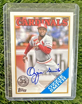 2023 Topps OZZIE SMITH 1988 35th Anniversary On Card Auto Cardinals - Image 1 of 2