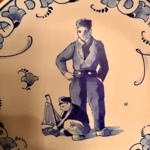 The First Annual Original Royal Delft Father's Day Plate #1268/1500 Holland - Picture 1 of 3