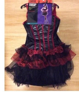 Womens VAMPIRE DANCER Moulin Rogue CanCan Halloween Costume Size SMALL NWT - Picture 1 of 1