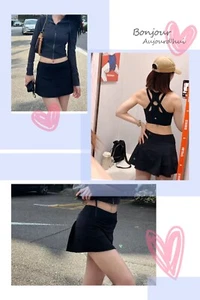 Falda Lululemon Pace Rival MR $78 NUEVA CON ETIQUETAS - Talla 4 NEGRA - Imagen 1 de 15