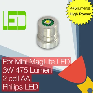 Mini MagLite AA LED Upgrade/Replacement Module 475LM High Power Torch/flashlight - Picture 1 of 1