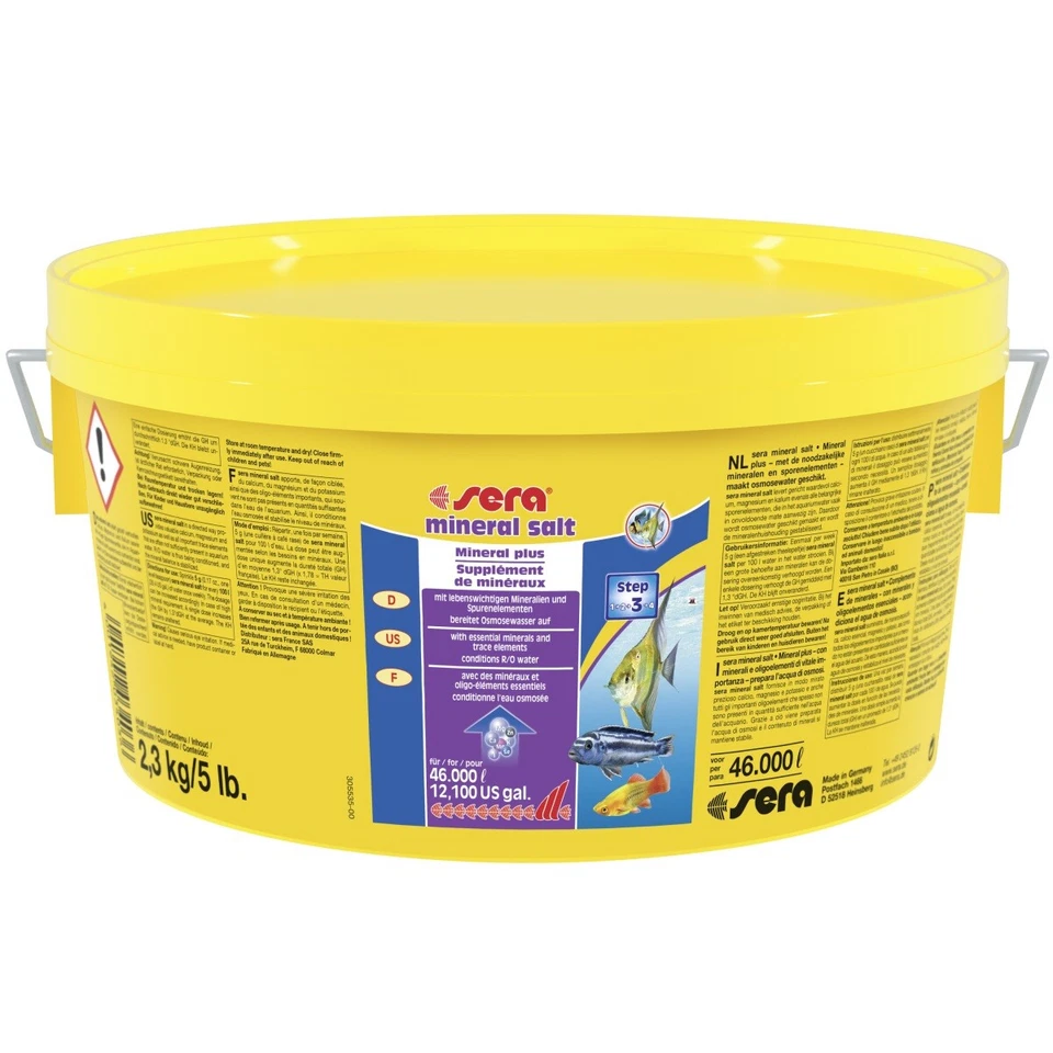 2,3 kg sera mineral salt Salz - Mineralien + Spurenelemente für Osmosewasser