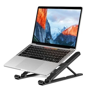 LS01 Pro Support Ergonomique pour Ordinateur Portable, Rehausseur Plastique pour Ordinateur Portable, Portable et Réglable - Photo 1/8