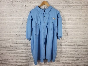 Magellan Fish Gear Mens Shirt 4XL Blue Relaxed Moisture Wicking Ventilation Flap - Picture 1 of 8