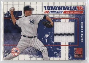 2003 Donruss Elite Throwback Threads /250 Roger Clemens #TT-3