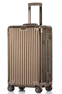 rimowa style titanium gold Aluminium carry on 20 Inch Cabin Suitcase Luggage - Picture 1 of 8