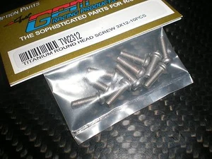 GPM TW2312 Vis TITANE à métaux cruciforme 3x12 mm, tête ronde "titane" - Picture 1 of 1