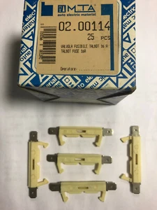 FUSIBLES TALBOT CHRYSLER SIMCA MATRA - KIT 5 FUSIBLES 16 AMP FICHES PLATES - Imagen 1 de 2