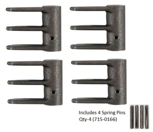 OEM Troy-Bilt/MTD Craftsman Yardman Set of 4 Flail Blade 719-0329 w/Spring Pin - Picture 1 of 3