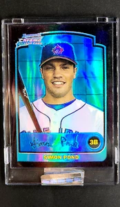 2003 Bowman Chrome Blue Refractor Uncirculated #283 Simon Pond Rookie Encased RC - Picture 1 of 10