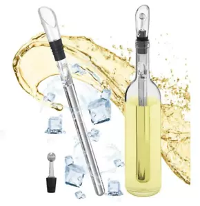3-in-1 Sektkühler Set Weinkühlstab Weinkühler mit Ausgießer Dekanter Geschenkbox - Bild 1 von 11