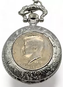 1776-1976 Half Dollar Taschenuhr & Kette - Bild 1 von 5