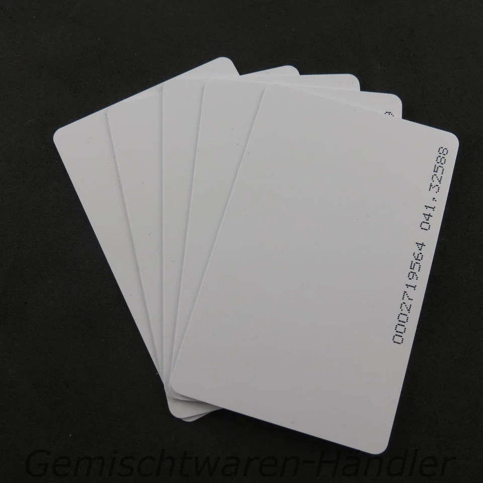 5x RFID Cards 0.82 mm 125kHz Transponder Keyfob Code Lock ID Card - Image 1 of 1