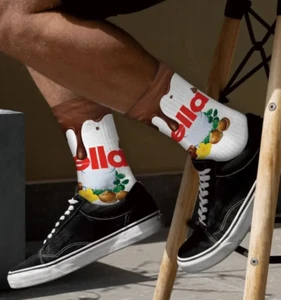 Nutella Design Socken Schokolade Motiv Sportsocken - Bild 1 von 4