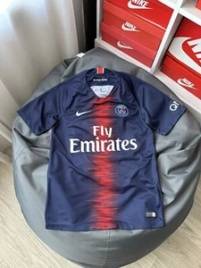 PARIS SAINT-GERMAIN FOOTBALL SHIRT 2018-2019 ORIGINAL NIKE SIZE S - Picture 1 of 7