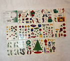 Creative Memories Sticker Lot MERRY CHRISTMAS Santa Reindeer Stocking Scrapbook