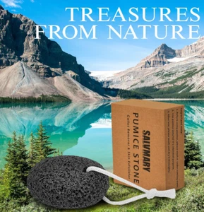 SALVMARY Natural Pumice Stone Lava Foot Scrubber Dead Skin Corn Callus Remover - Picture 1 of 15