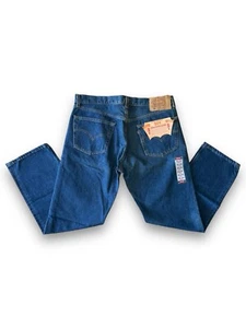NWT Vintage 1998 90s Levi’s 501 Button Fly Selvedge Denim Jeans 38x30 Deadstock - Picture 1 of 23