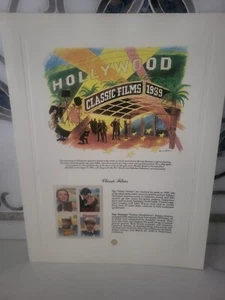 Brian Kochan's Hollywood Classic Films Stamps Farmable Gifts 10x13" - Picture 1 of 3