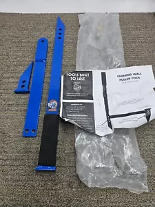 Bulldog Framing Wall Puller Tool Solid Steel USA Heavy Duty Hand Powered Blue - Picture 1 of 10