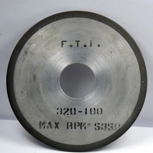 4.985 OD X .102 WIDE X 1-1/4 BORE FULL RAD DIAMOND GRINDING WHEEL (L-1-8-1-8) - Imagen 1 de 3